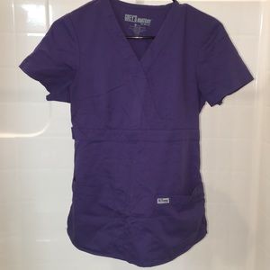 Grey’s Anatomy Purple scrub top XS